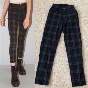 Brandy Melville plaid tilden pants